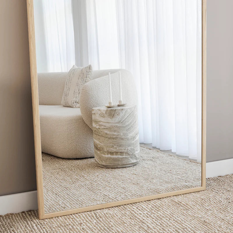 Oakleigh 200cm Arch Solid Oak Mirror Natural