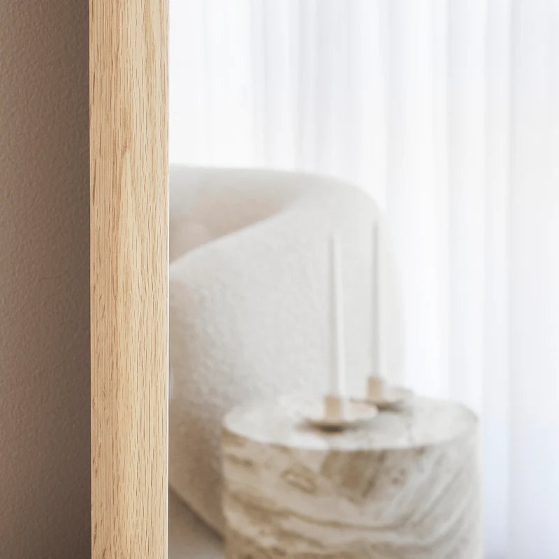 Oakleigh 200cm Arch Solid Oak Mirror Natural