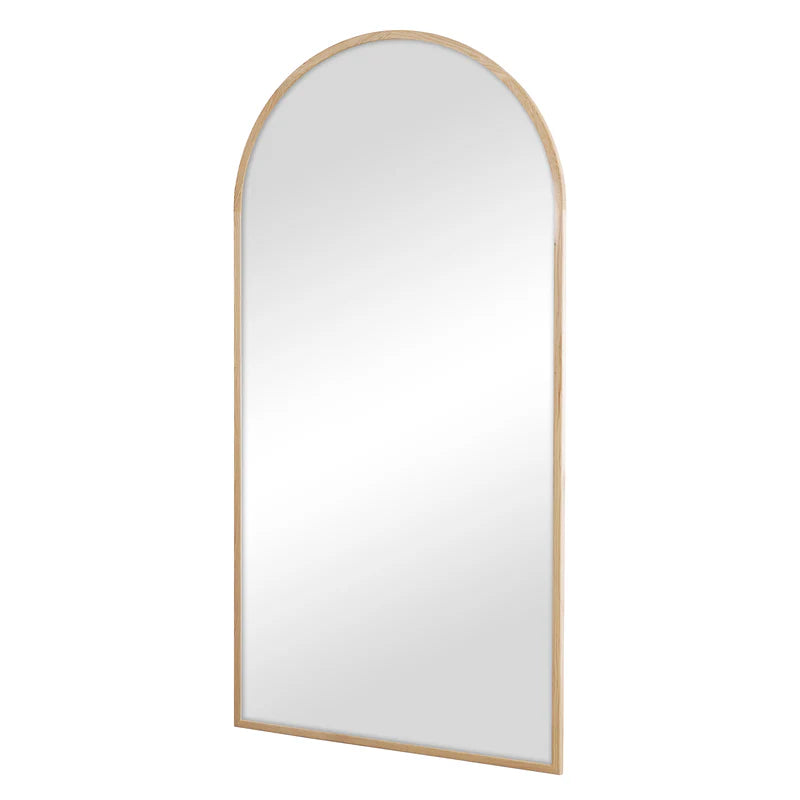 Oakleigh 200cm Arch Solid Oak Mirror Natural