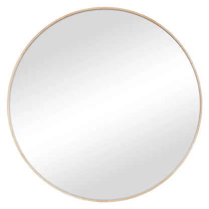 Oakleigh 80cm Round Solid Oak Mirror Natural