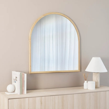 Oakleigh 85cm Arch Solid Oak Mirror Natural