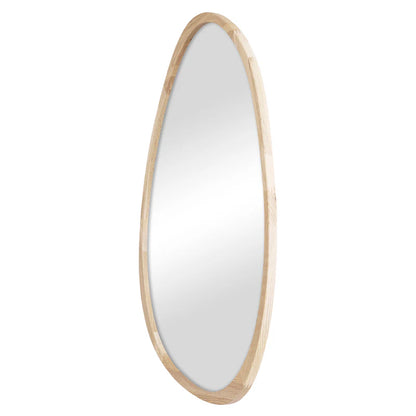 Oakleigh 72cm Organic Pebble Solid Oak Mirror Natural