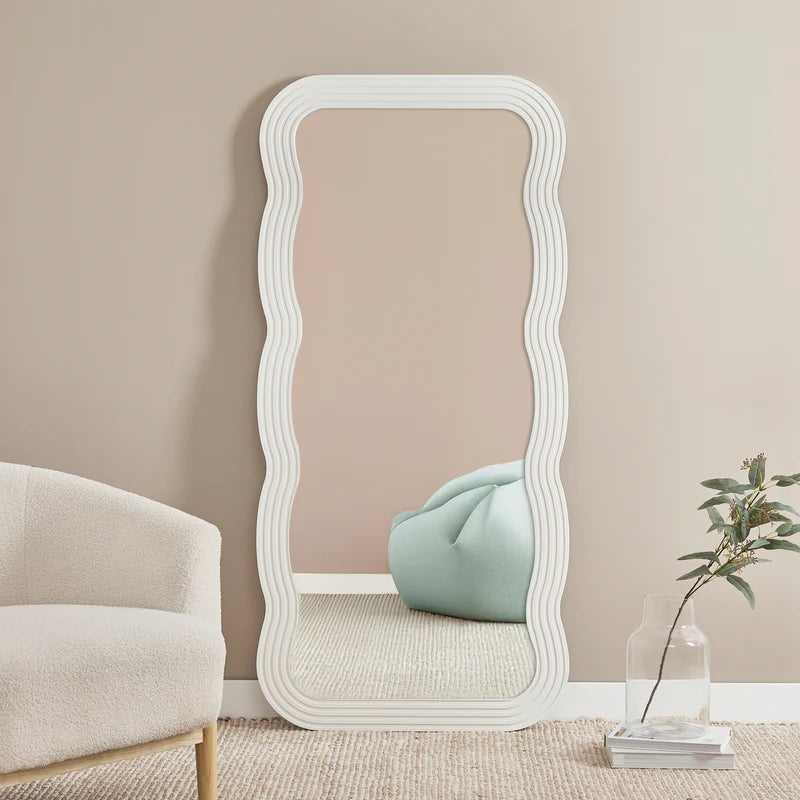 Jesse 170cm Squiggle Mirror White
