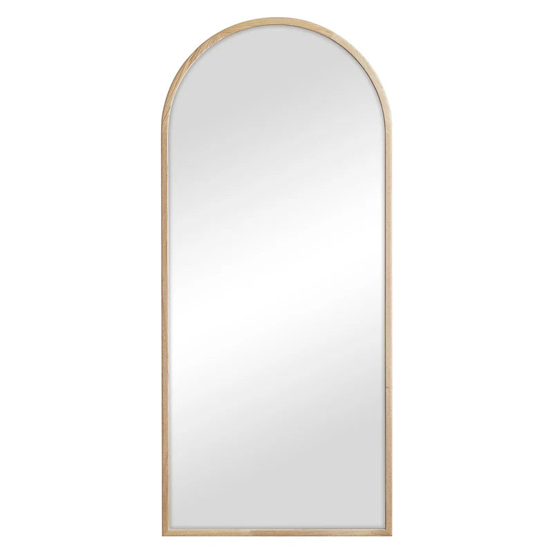 Oakleigh 180cm Arch Solid Oak Mirror Natural