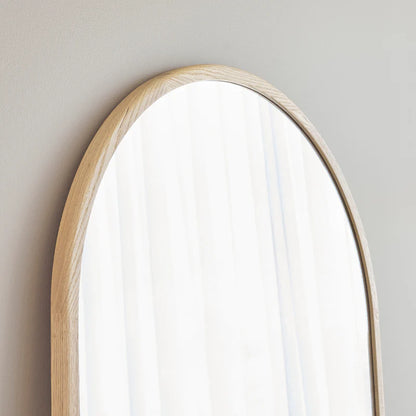 Oakleigh 180cm Arch Solid Oak Mirror Natural