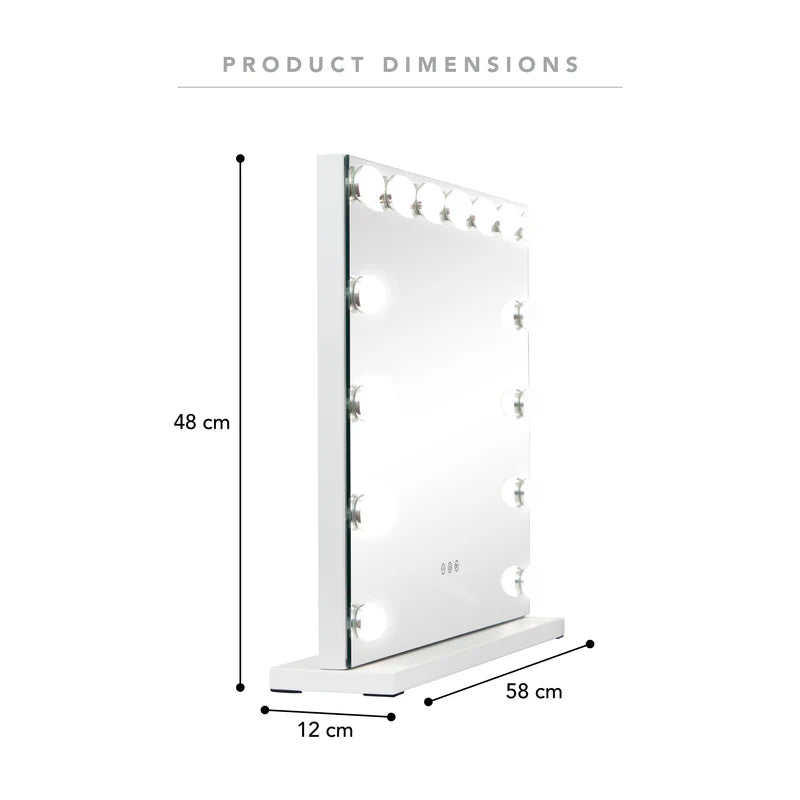 LED 58cm Medium Rectangle Vanity Mirror