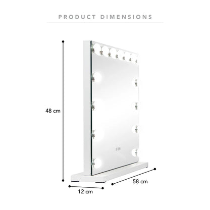 LED 58cm Medium Rectangle Vanity Mirror