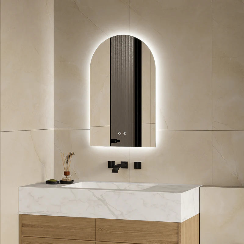Aurora 80cm Arch Backlit Mirror