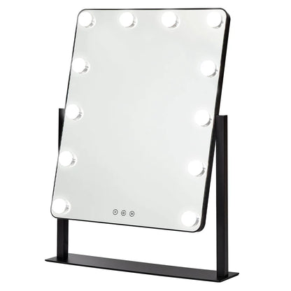 LED 60cm Tabletop Vanity Mirror Black
