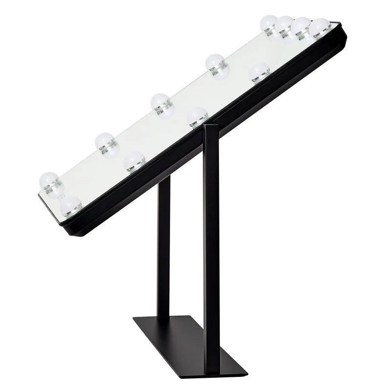LED 60cm Tabletop Vanity Mirror Black