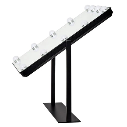 LED 60cm Tabletop Vanity Mirror Black