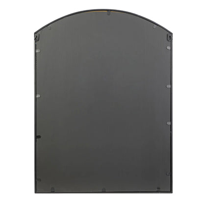 Marais 80cm Arch Top Iron Indoor Outdoor Mirror Black