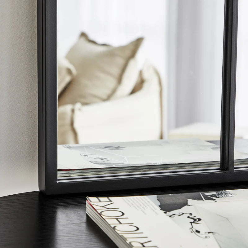 Sophia 70cm Rectangle Mirror Black