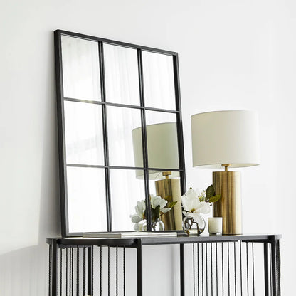Sophia 70cm Rectangle Mirror Black