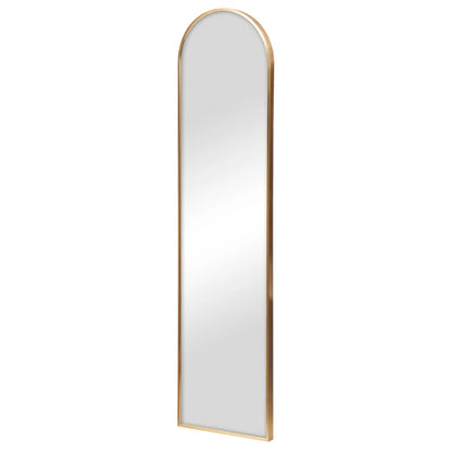 Cindy 120cm Arched Leaning Wall Mirror Gold