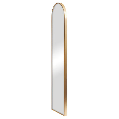 Cindy 120cm Arched Leaning Wall Mirror Gold