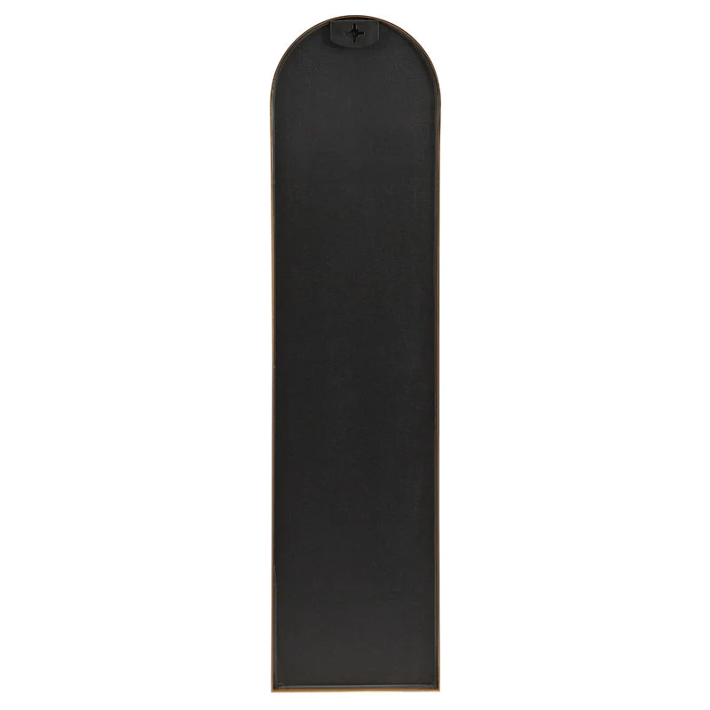 Cindy 120cm Arched Leaning Wall Mirror Gold