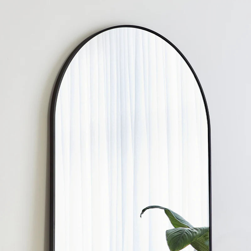 Cindy XL 180cm Arch Mirror Black