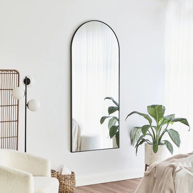 Cindy XL 180cm Arch Mirror Black