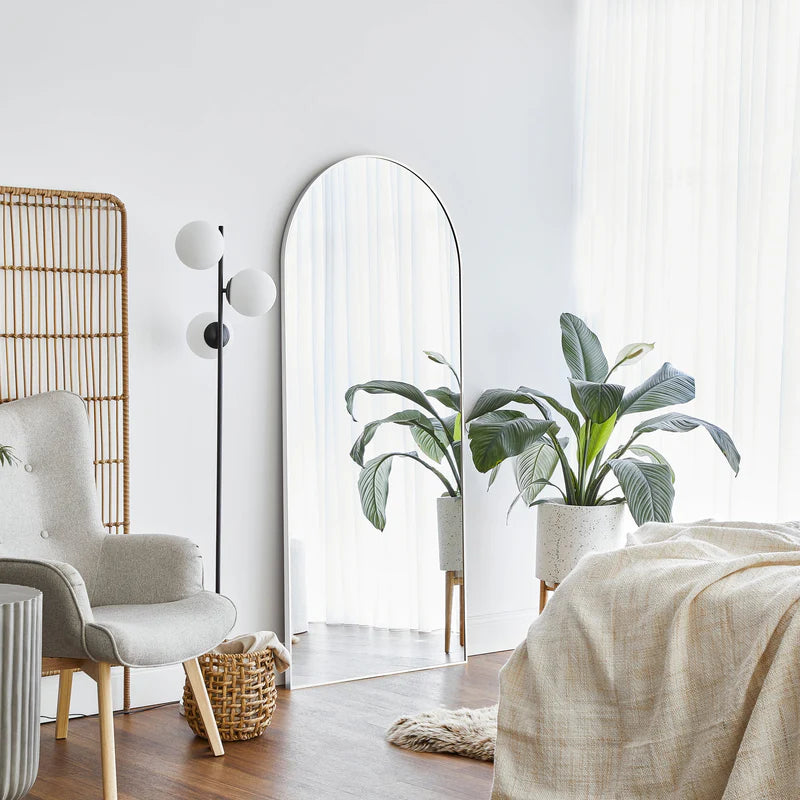 Cindy XL 180cm Arch Mirror White