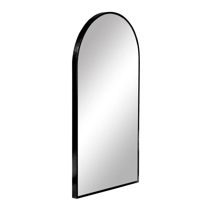 Naomi 80cm Arched Wall Mirror Black