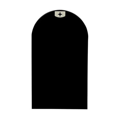 Naomi 80cm Arched Wall Mirror Black