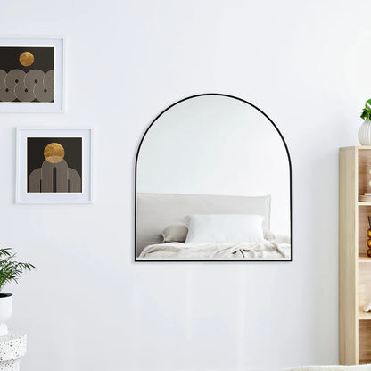 Naomi 85cm Large Arch Mirror Black