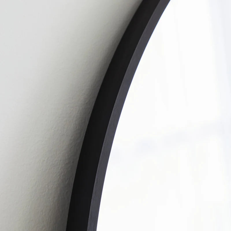 Naomi 85cm Large Arch Mirror Black