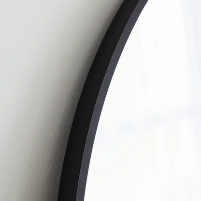 Naomi 85cm Large Arch Mirror Black