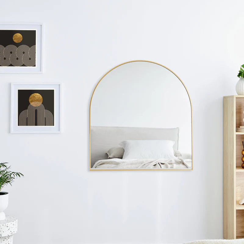 Naomi 85cm Large Arch Mirror Gold