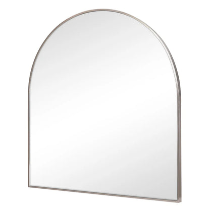 Naomi 85cm Large Arch Mirror Gun Metal Grey