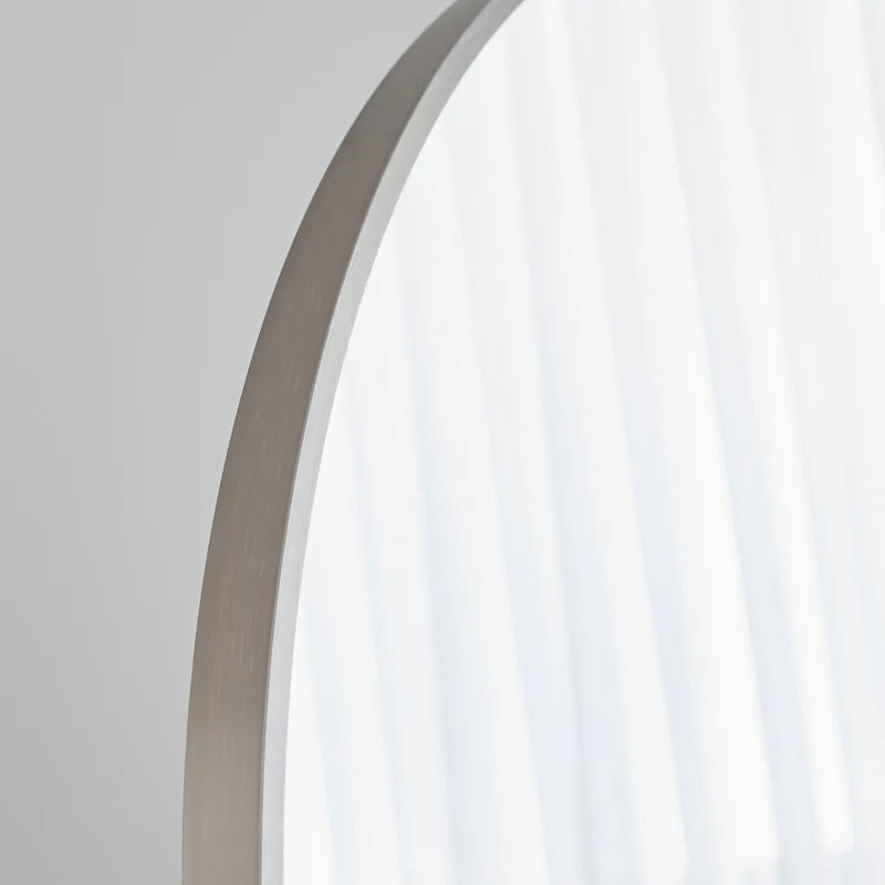 Naomi 85cm Large Arch Mirror Gun Metal Grey