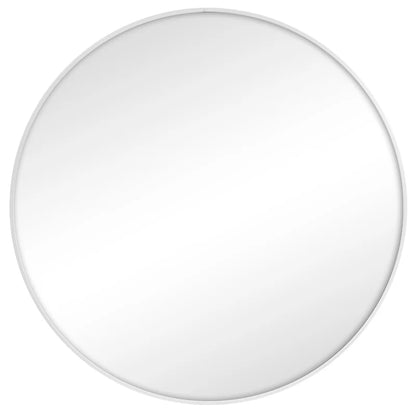 Linda 90cm Round Wall Mirror White