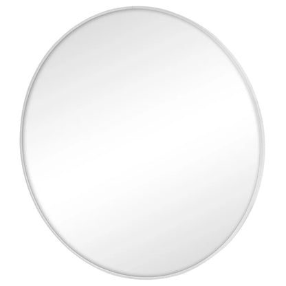Linda 90cm Round Wall Mirror White