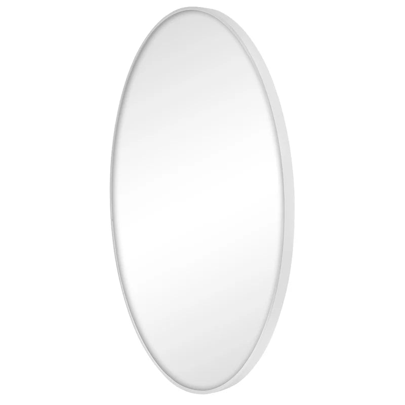 Linda 90cm Round Wall Mirror White