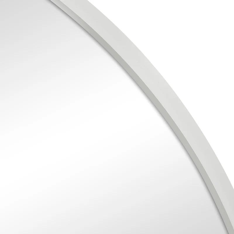 Linda 90cm Round Wall Mirror White