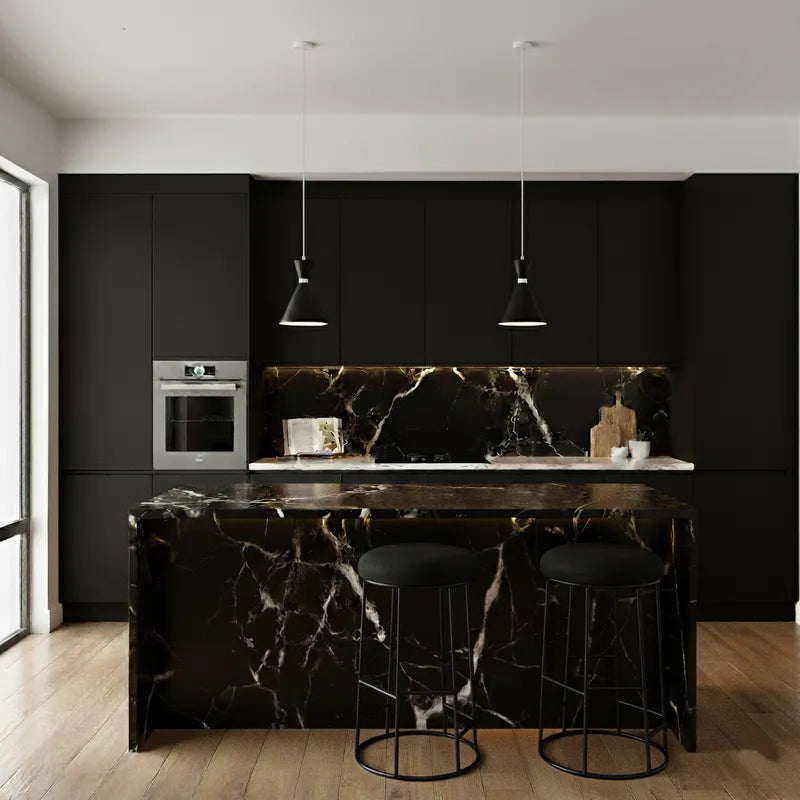 Oslo Pendant - Black with White