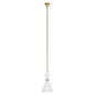 Oslo Pendant - White with Brass