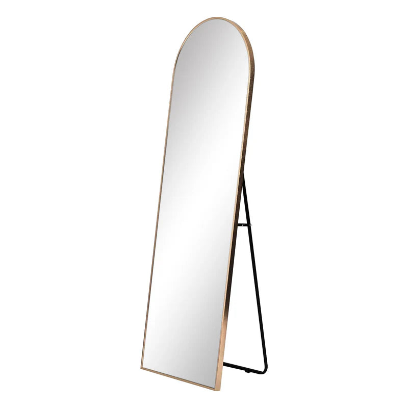 Cindy 165cm Arched Standing Full Length Mirror Gold