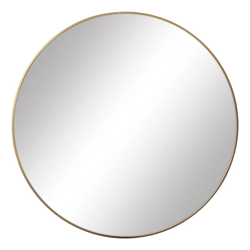 Linda 90cm Round Wall Mirror Gold