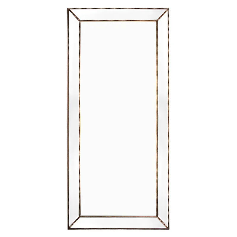 Zeta Floor Mirror - Antique Gold