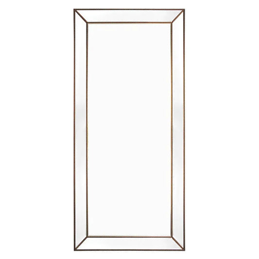 Zeta Floor Mirror - Antique Gold