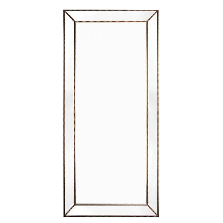 Zeta Floor Mirror - Antique Gold