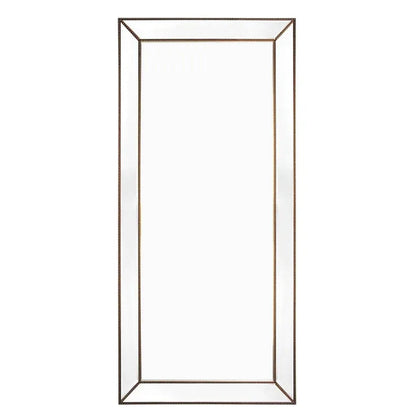 Zeta Floor Mirror - Antique Gold