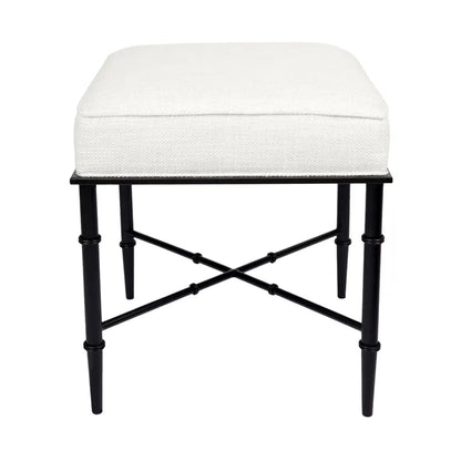 Candace Stool - Chevron Blue Linen