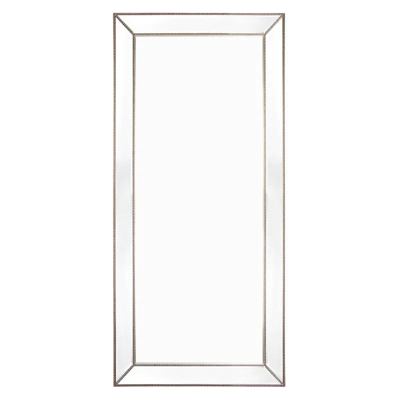 Zeta Floor Mirror - Antique Silver