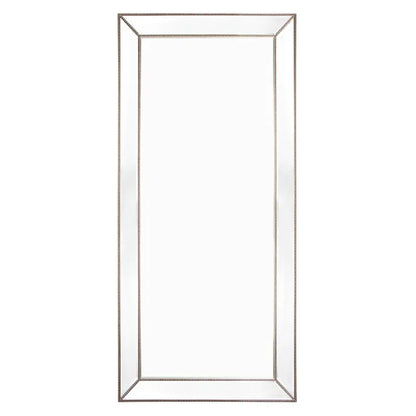 Zeta Floor Mirror - Antique Silver