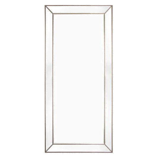 Zeta Floor Mirror - Antique Silver