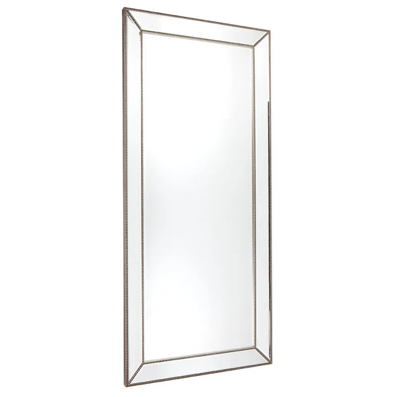 Zeta Floor Mirror - Antique Silver