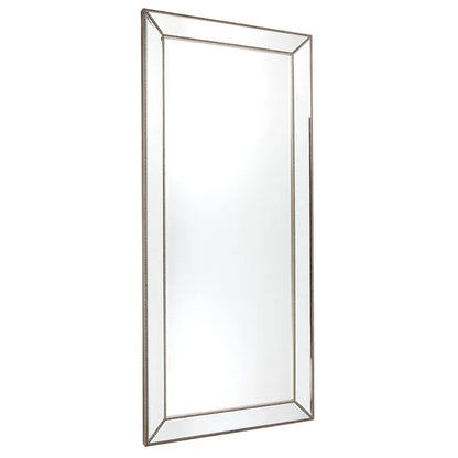 Zeta Floor Mirror - Antique Silver